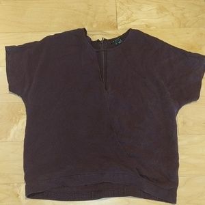 Dark Burgandy Thoery Blouse